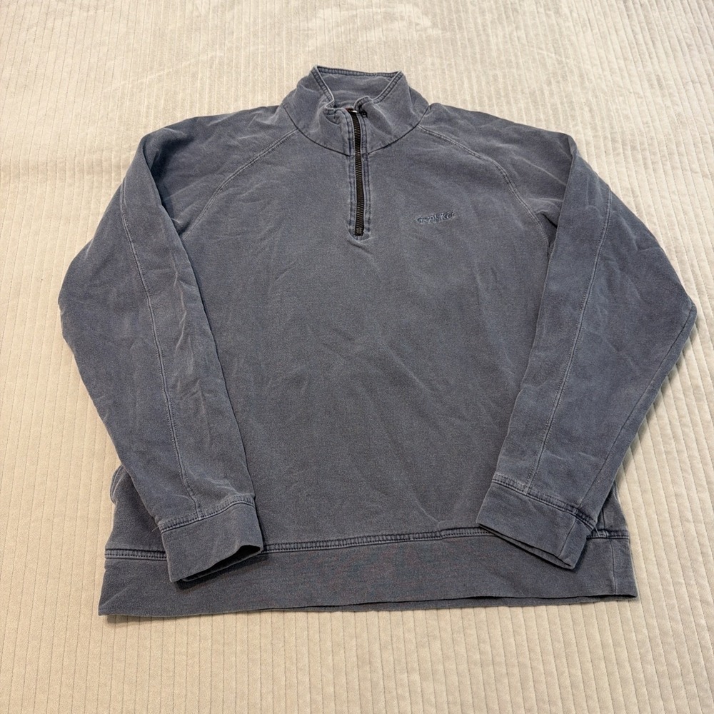 vintage Made In USA Gramicci Quarter Zip Pullover Jacket Blue Men's Medium